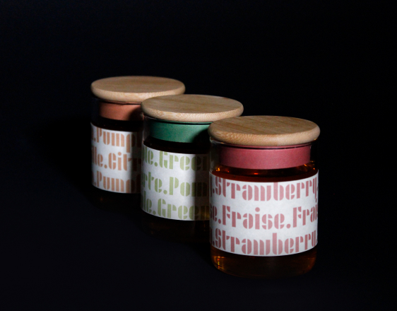 picture of three honey jars