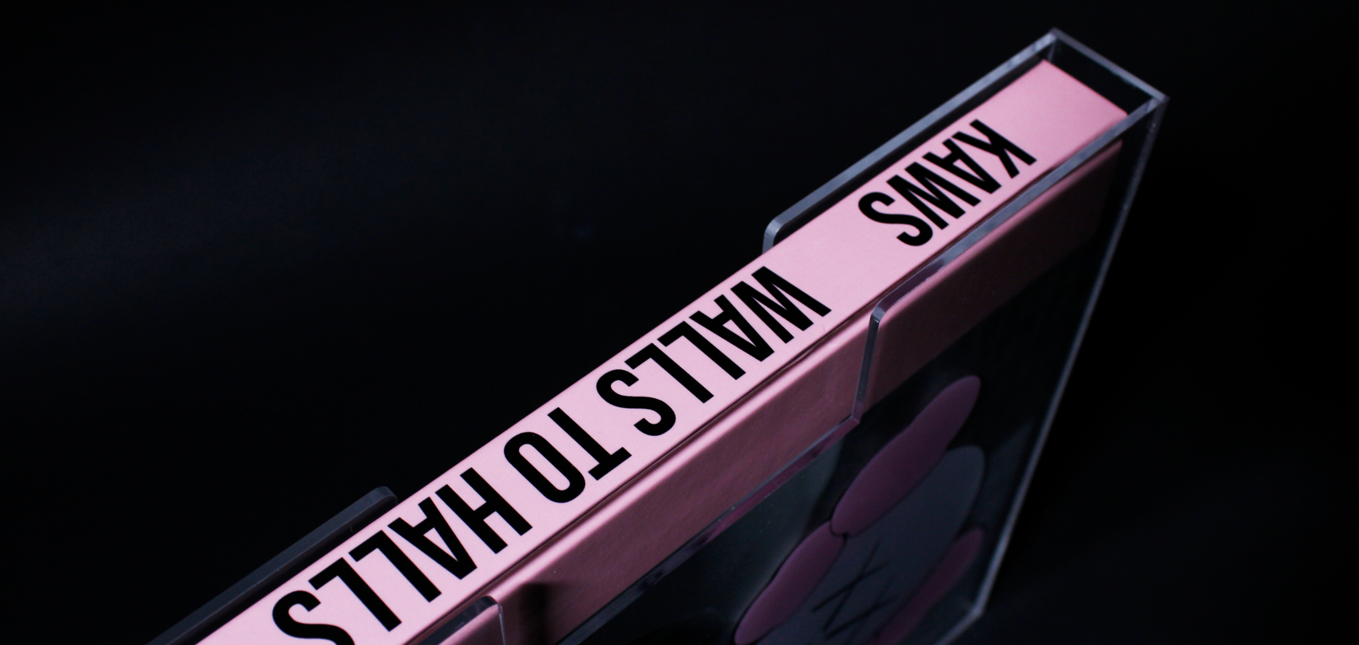 spine and front of kaws book design